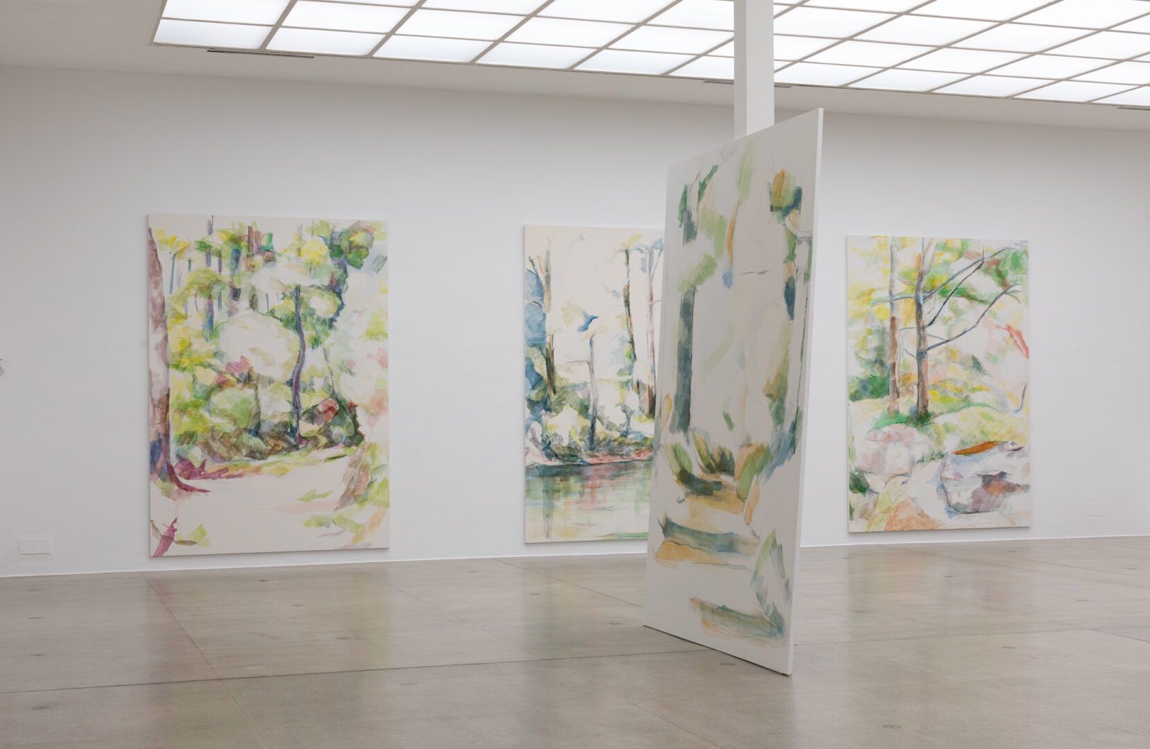 Ariane Mueller, Fish are folded into the sea just as the sea is folded into fish, installation view, Secession 2025, photo: Oliver Ottenschläger